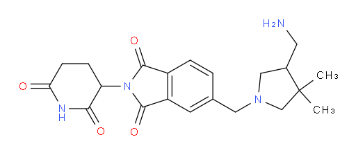 5-((4-(aminomethyl)-3,3-dimethylpyrrolidin-1-yl)methyl)-2-(2,6-dioxopiperidin-3-yl)isoindoline-1,3-dione