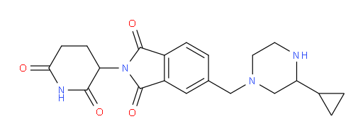 5-((3-cyclopropylpiperazin-1-yl)methyl)-2-(2,6-dioxopiperidin-3-yl)isoindoline-1,3-dione