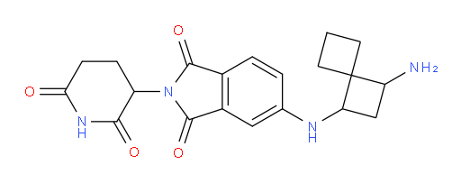5-((3-aminospiro[3.3]heptan-1-yl)amino)-2-(2,6-dioxopiperidin-3-yl)isoindoline-1,3-dione