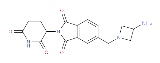 5-((3-aminoazetidin-1-yl)methyl)-2-(2,6-dioxopiperidin-3-yl)isoindoline-1,3-dione