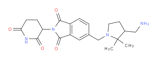 5-((3-(aminomethyl)-2,2-dimethylpyrrolidin-1-yl)methyl)-2-(2,6-dioxopiperidin-3-yl)isoindoline-1,3-dione