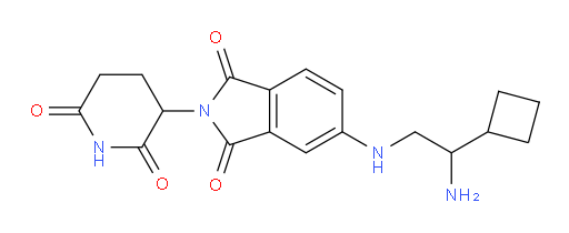 5-((2-amino-2-cyclobutylethyl)amino)-2-(2,6-dioxopiperidin-3-yl)isoindoline-1,3-dione