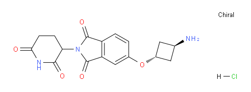 5-((1r,3r)-3-aminocyclobutoxy)-2-(2,6-dioxopiperidin-3-yl)isoindoline-1,3-dione hydrochloride