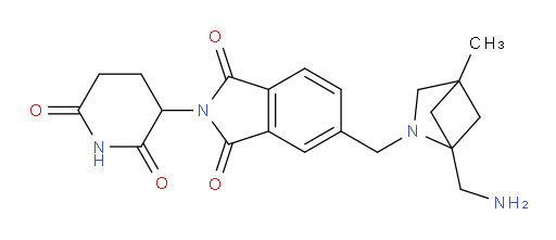 5-((1-(aminomethyl)-4-methyl-2-azabicyclo[2.1.1]hexan-2-yl)methyl)-2-(2,6-dioxopiperidin-3-yl)isoindoline-1,3-dione