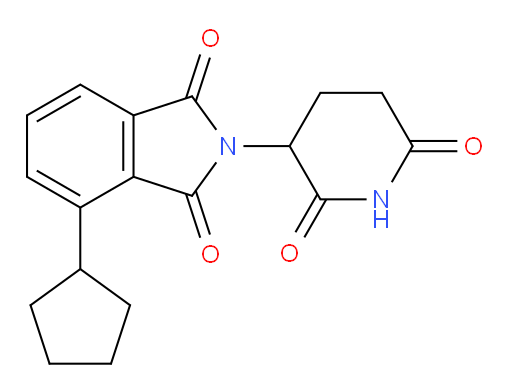 4-cyclopentyl-2-(2,6-dioxopiperidin-3-yl)isoindoline-1,3-dione