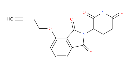 4-(but-3-yn-1-yloxy)-2-(2,6-dioxopiperidin-3-yl)isoindoline-1,3-dione