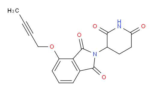 4-(but-2-yn-1-yloxy)-2-(2,6-dioxopiperidin-3-yl)isoindoline-1,3-dione