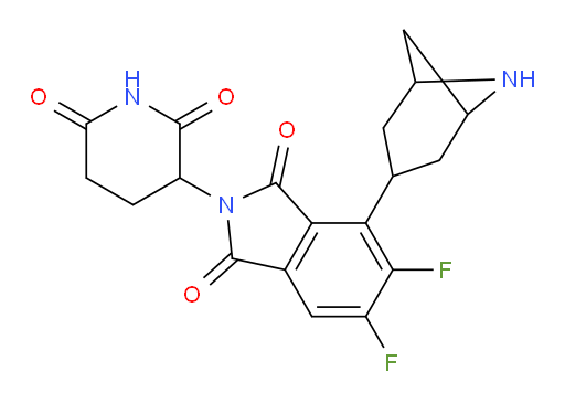 4-(6-azabicyclo[3.1.1]heptan-3-yl)-2-(2,6-dioxopiperidin-3-yl)-5,6-difluoroisoindoline-1,3-dione