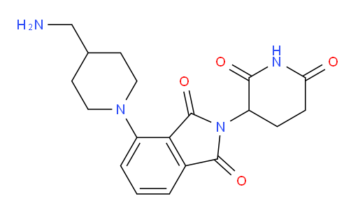 4-(4-(aminomethyl)piperidin-1-yl)-2-(2,6-dioxopiperidin-3-yl)isoindoline-1,3-dione