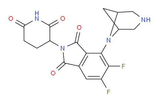 4-(3,6-diazabicyclo[3.1.1]heptan-6-yl)-2-(2,6-dioxopiperidin-3-yl)-5,6-difluoroisoindoline-1,3-dione