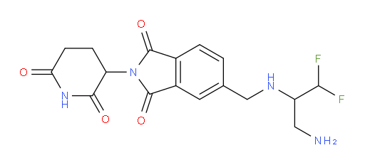 5-(((3-amino-1,1-difluoropropan-2-yl)amino)methyl)-2-(2,6-dioxopiperidin-3-yl)isoindoline-1,3-dione