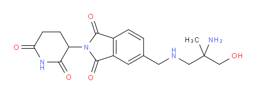 5-(((2-amino-3-hydroxy-2-methylpropyl)amino)methyl)-2-(2,6-dioxopiperidin-3-yl)isoindoline-1,3-dione