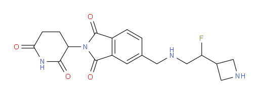 5-(((2-(azetidin-3-yl)-2-fluoroethyl)amino)methyl)-2-(2,6-dioxopiperidin-3-yl)isoindoline-1,3-dione