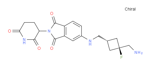 5-((((1r,3r)-3-(aminomethyl)-3-fluorocyclobutyl)methyl)amino)-2-(2,6-dioxopiperidin-3-yl)isoindoline-1,3-dione