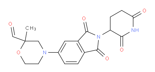 4-(2-(2,6-dioxopiperidin-3-yl)-1,3-dioxoisoindolin-5-yl)-2-methylmorpholine-2-carbaldehyde