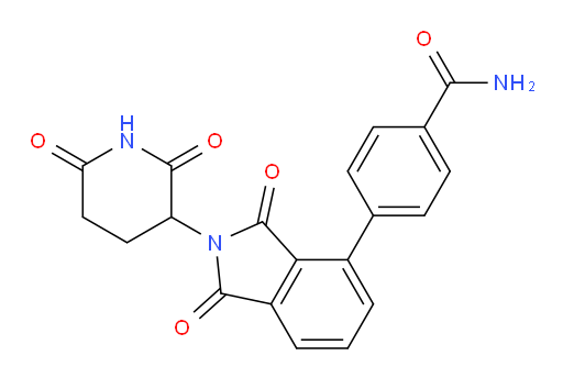 4-(2-(2,6-dioxopiperidin-3-yl)-1,3-dioxoisoindolin-4-yl)benzamide