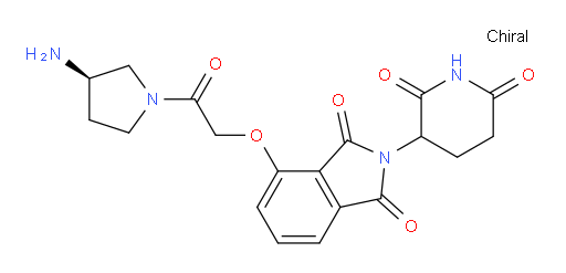 4-(2-((R)-3-aminopyrrolidin-1-yl)-2-oxoethoxy)-2-(2,6-dioxopiperidin-3-yl)isoindoline-1,3-dione