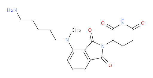 4-((5-aminopentyl)(methyl)amino)-2-(2,6-dioxopiperidin-3-yl)isoindoline-1,3-dione