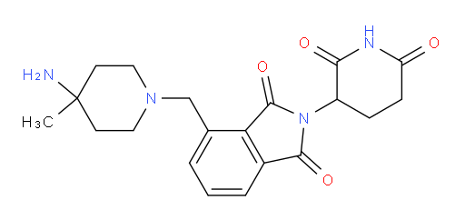 4-((4-amino-4-methylpiperidin-1-yl)methyl)-2-(2,6-dioxopiperidin-3-yl)isoindoline-1,3-dione