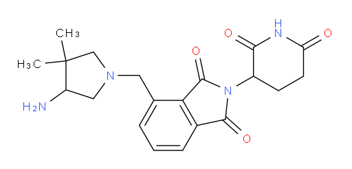 4-((4-amino-3,3-dimethylpyrrolidin-1-yl)methyl)-2-(2,6-dioxopiperidin-3-yl)isoindoline-1,3-dione