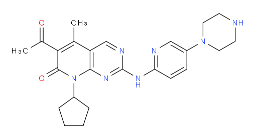 6-Acetyl-8-cyclopentyl-5-methyl-2-[[5-piperazin-1-ylpyridin-2-yl]amino]pyrido[2,3-d]pyrimidin-7(8H)-one