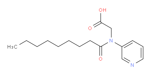 2-(N-(pyridin-3-yl)nonanamido)acetic acid