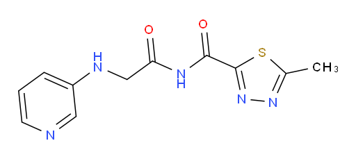 5-methyl-N-(2-(pyridin-3-ylamino)acetyl)-1,3,4-thiadiazole-2-carboxamide