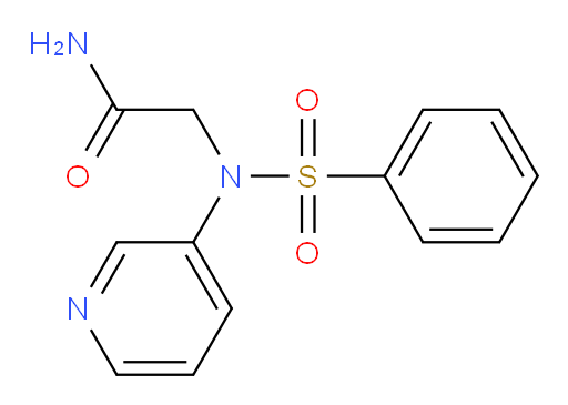 2-(N-(pyridin-3-yl)phenylsulfonamido)acetamide