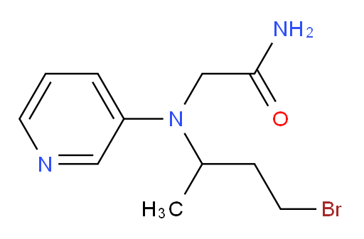 2-((4-bromobutan-2-yl)(pyridin-3-yl)amino)acetamide