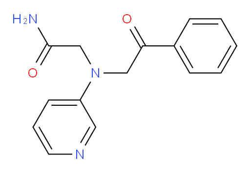 2-((2-oxo-2-phenylethyl)(pyridin-3-yl)amino)acetamide