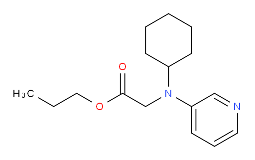 propyl 2-(cyclohexyl(pyridin-3-yl)amino)acetate