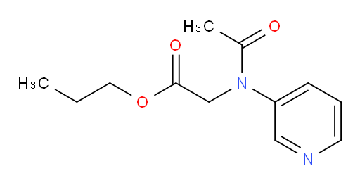 propyl 2-(N-(pyridin-3-yl)acetamido)acetate