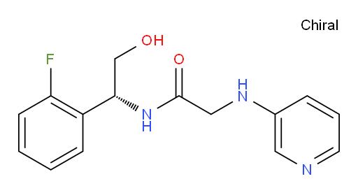 (R)-N-(1-(2-fluorophenyl)-2-hydroxyethyl)-2-(pyridin-3-ylamino)acetamide