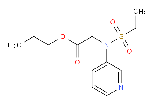 propyl 2-(N-(pyridin-3-yl)ethylsulfonamido)acetate