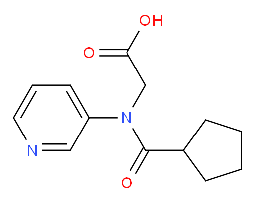 2-(N-(pyridin-3-yl)cyclopentanecarboxamido)acetic acid
