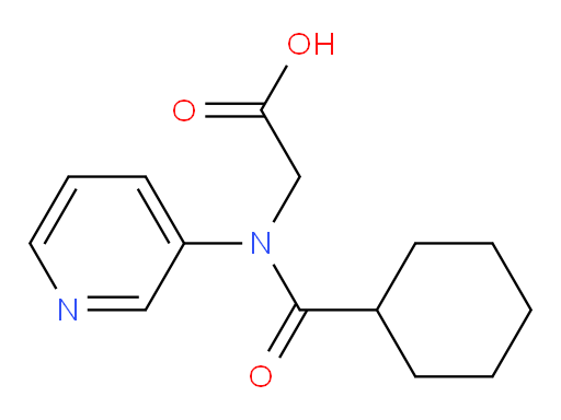 2-(N-(pyridin-3-yl)cyclohexanecarboxamido)acetic acid