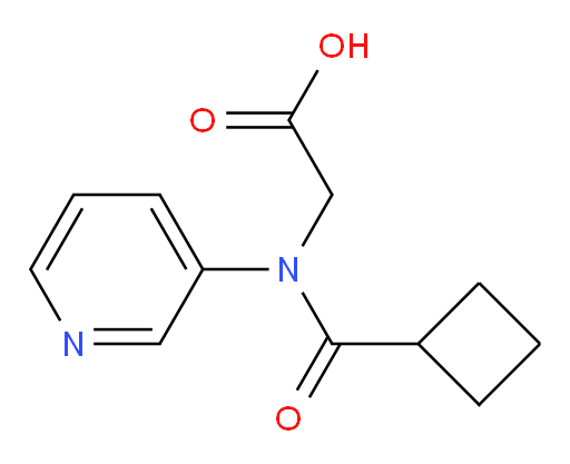 2-(N-(pyridin-3-yl)cyclobutanecarboxamido)acetic acid