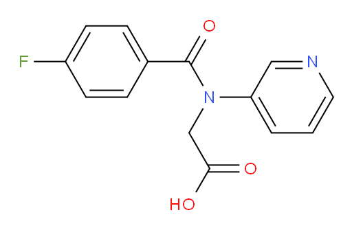 2-(4-fluoro-N-(pyridin-3-yl)benzamido)acetic acid