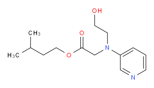 isopentyl 2-((2-hydroxyethyl)(pyridin-3-yl)amino)acetate