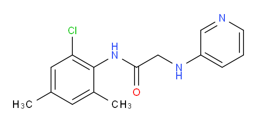 N-(2-chloro-4,6-dimethylphenyl)-2-(pyridin-3-ylamino)acetamide