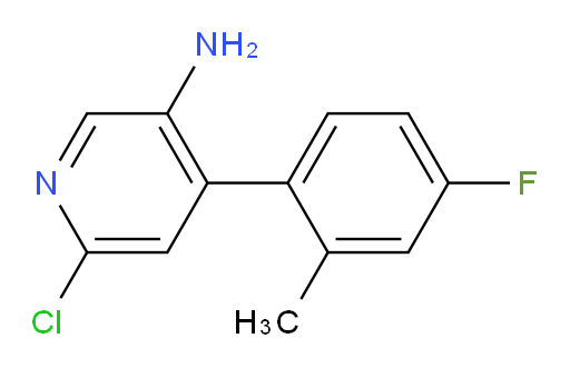 3.6-Chloro-4-(4-fluoro-2-methylphenyl)pyridin-3-amine, 98%