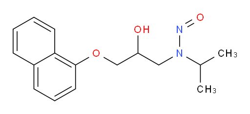 N-(2-hydroxy-3-(naphthalen-1-yloxy)propyl)-N-isopropylnitrous amide
