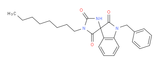 1'-benzyl-1-octyl-1',2'-dihydrospiro[imidazolidine-4,3'-indole]-2,2',5-trione