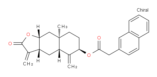 (3aR,4aR,6R,8aR,9aR)-8a-methyl-3,5-dimethylene-2-oxododecahydronaphtho[2,3-b]furan-6-yl 2-(naphthalen-2-yl)acetate