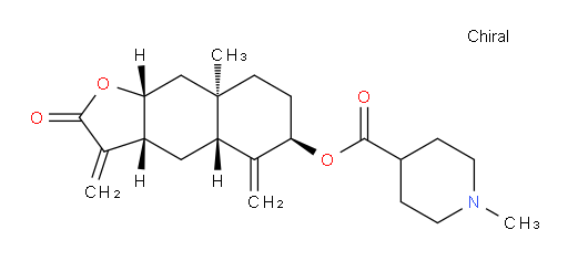 (3aR,4aR,6R,8aR,9aR)-8a-methyl-3,5-dimethylene-2-oxododecahydronaphtho[2,3-b]furan-6-yl 1-methylpiperidine-4-carboxylate