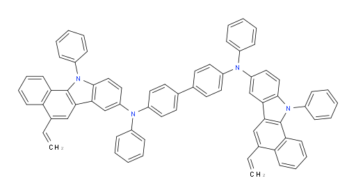N4,N4'-diphenyl-N4,N4'-bis(11-phenyl-5-vinyl-11H-benzo[a]carbazol-8-yl)-[1,1'-biphenyl]-4,4'-diamine
