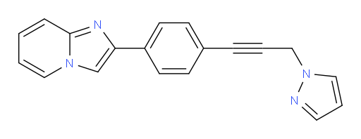 2-(4-(3-(1H-pyrazol-1-yl)prop-1-yn-1-yl)phenyl)imidazo[1,2-a]pyridine