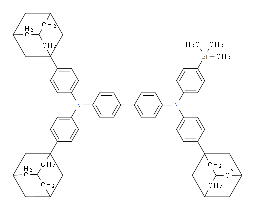 N4,N4,N4'-tris(4-(adamantan-1-yl)phenyl)-N4'-(4-(trimethylsilyl)phenyl)-[1,1'-biphenyl]-4,4'-diamine