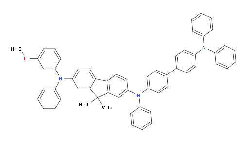 N2-(4'-(diphenylamino)-[1,1'-biphenyl]-4-yl)-N7-(3-methoxyphenyl)-9,9-dimethyl-N2,N7-diphenyl-9H-fluorene-2,7-diamine