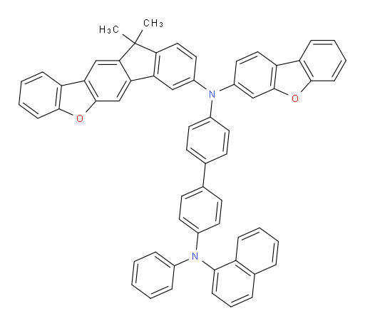 N4-(dibenzo[b,d]furan-3-yl)-N4-(11,11-dimethyl-11H-fluoreno[3,2-b]benzofuran-8-yl)-N4'-(naphthalen-1-yl)-N4'-phenyl-[1,1'-biphenyl]-4,4'-diamine